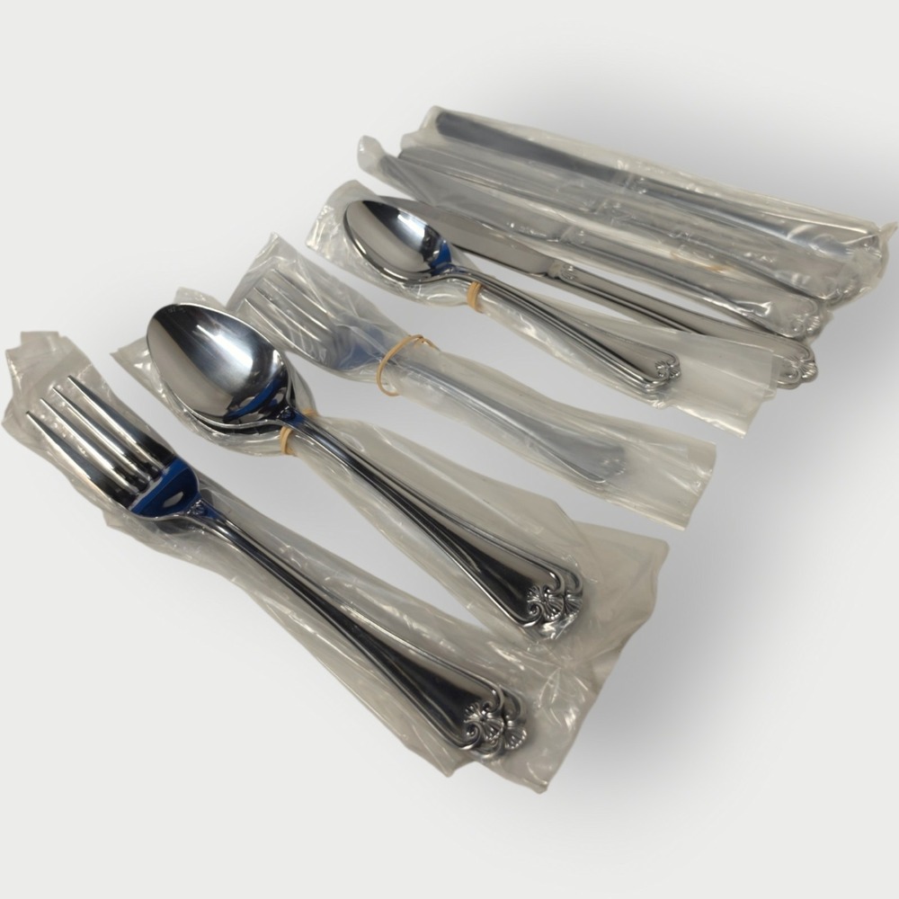 International Stainless Flatware CANFIELD - 20 Pieces Fork Spoon Knife Indonesia - Picture 3 of 9